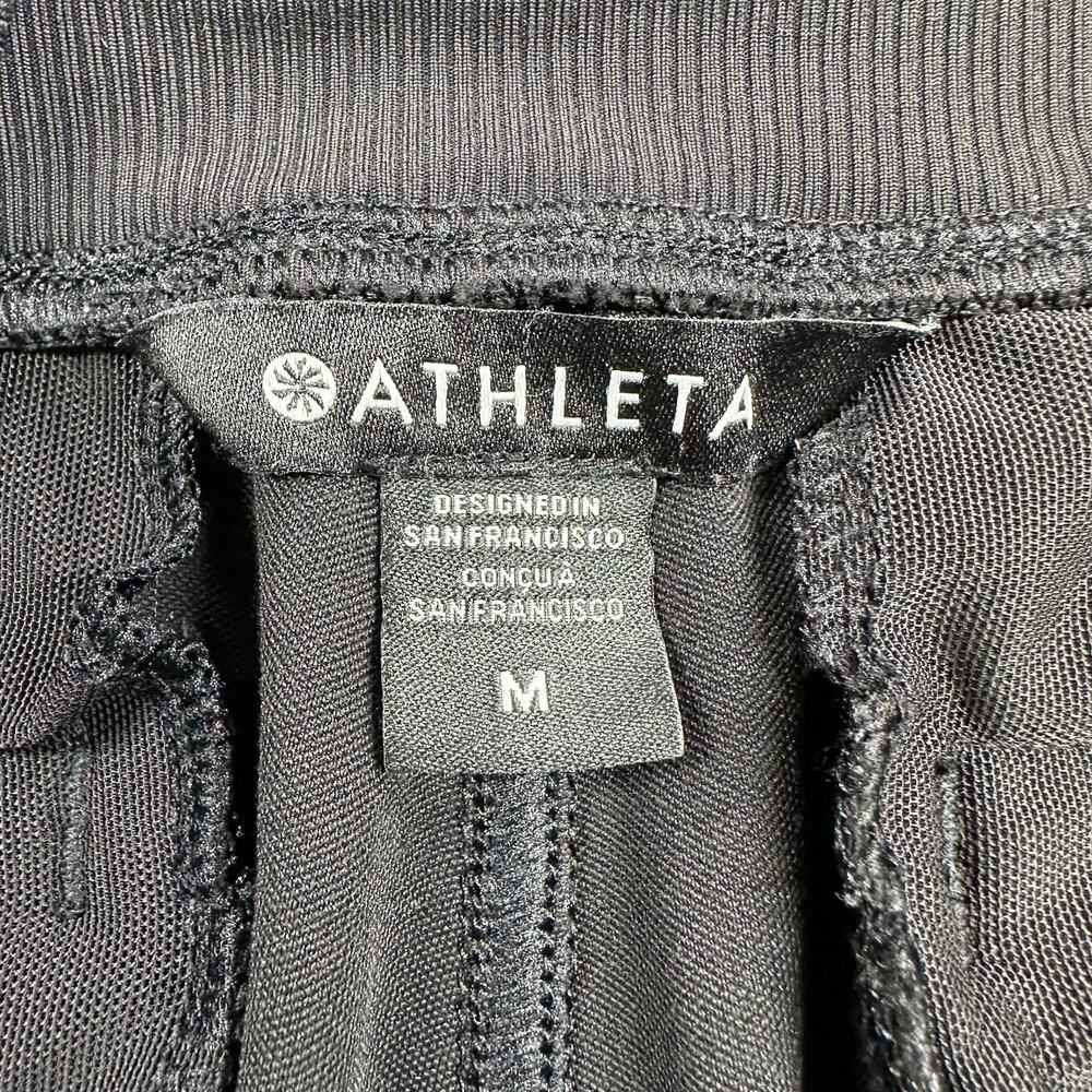 Athleta Pants Womens Medium Black Venice High Rise Track Stripe Jogger Sporty - Picture 5 of 13